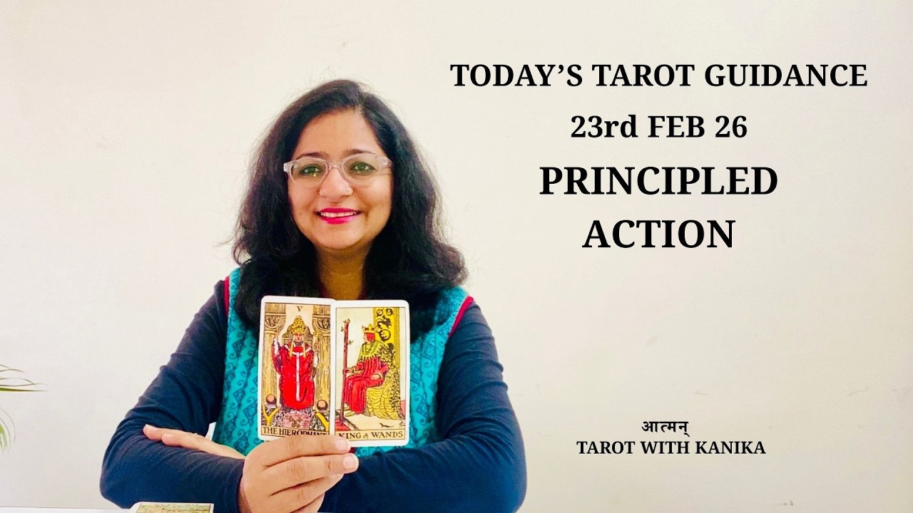 Daily Tarot – Mon, 23rd Feb 2026 | Defending ethical leadership with conviction 👑