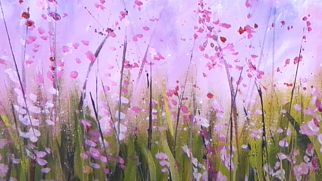 Easy Wildflowers Acrylic Tutorial To Get You Started