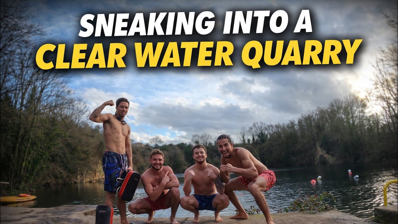 Sneaking Into A Clear Water Quarry 