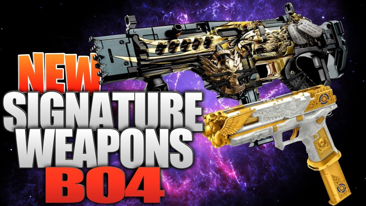 Black Ops 4:  New Signature Weapons and Mastercraft Weapons!  (What Are Signature Weapons In BO4?)