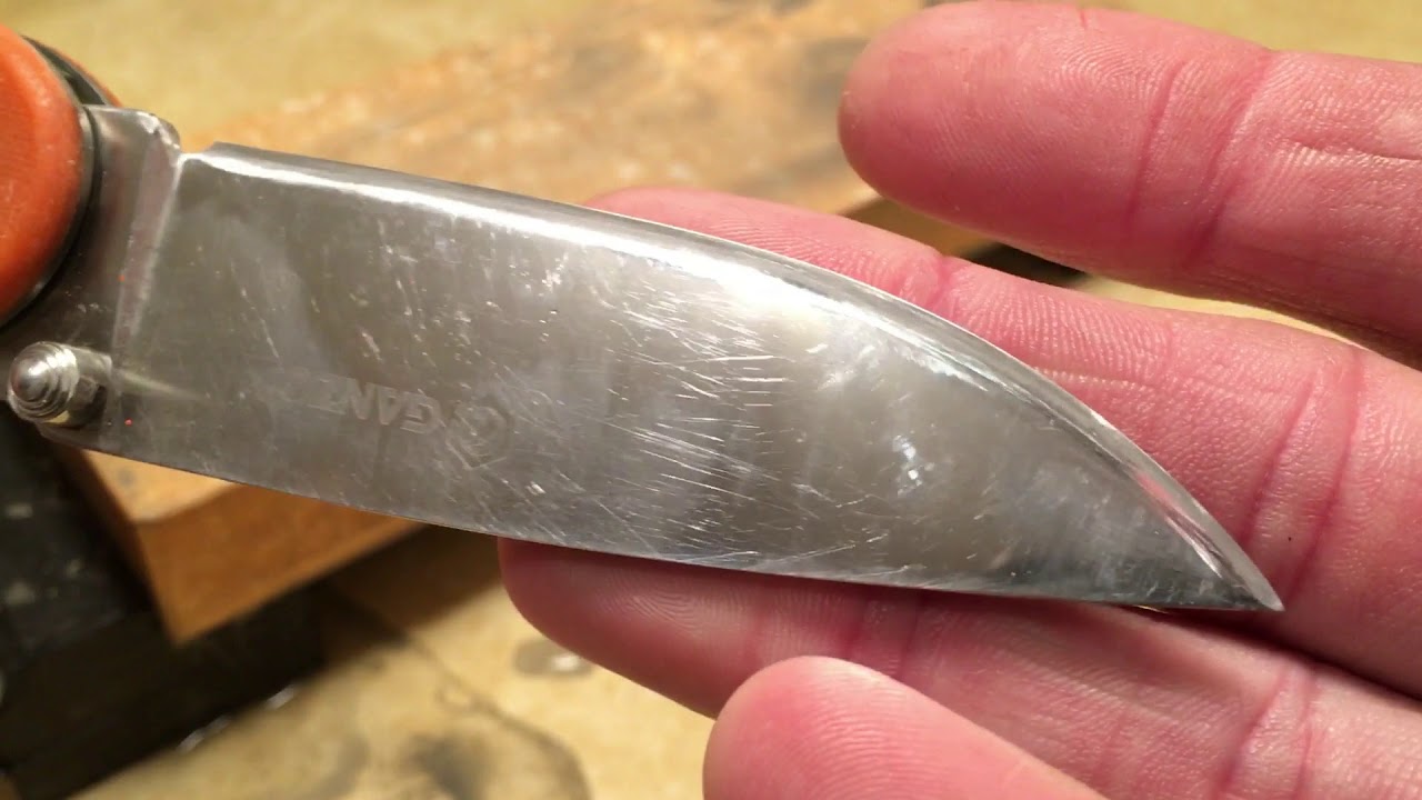 Knife Sharpening - Repairing a convexed edge