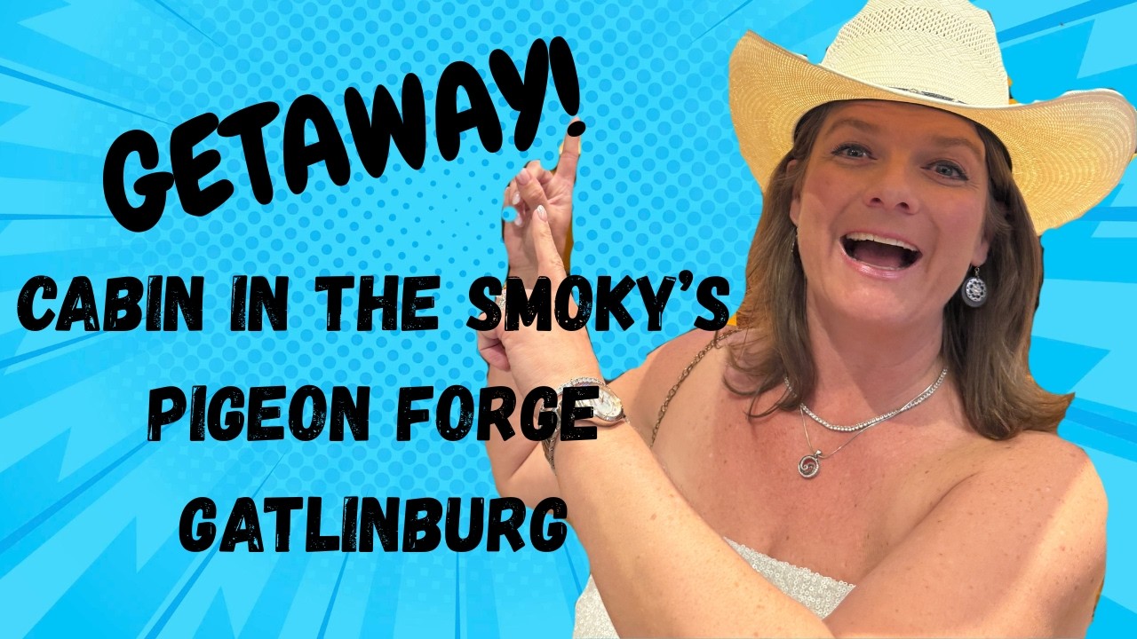 Smoky Mountains Getaway! 🏔️ Log Cabin Stay + Exploring Pigeon Forge & Gatlinburg 🍹