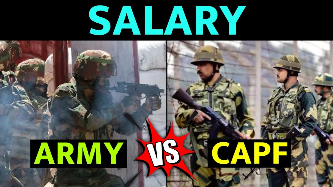 ARMY V/S CAPF Salary Comparison #indianarmy #capf #sscgd #crpf