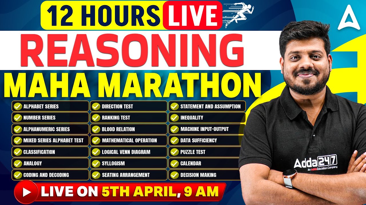 🔥Maha Marathon | Complete Reasoning for Odisha B.Ed, OSSSC RI AMIN, OSSC CGL | By Mrutyunjaya Sir