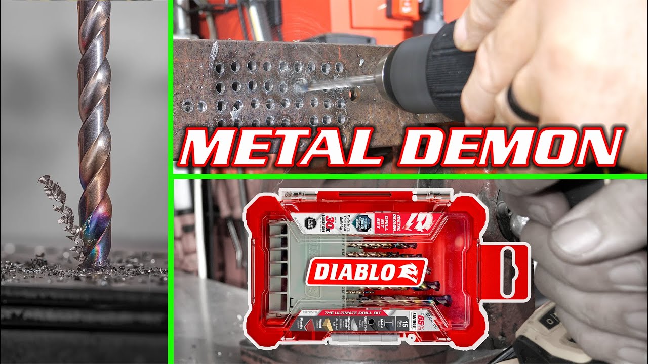 Steel, Stainless, & Thick Steel - Diablo Metal Demon Drill Bits Review