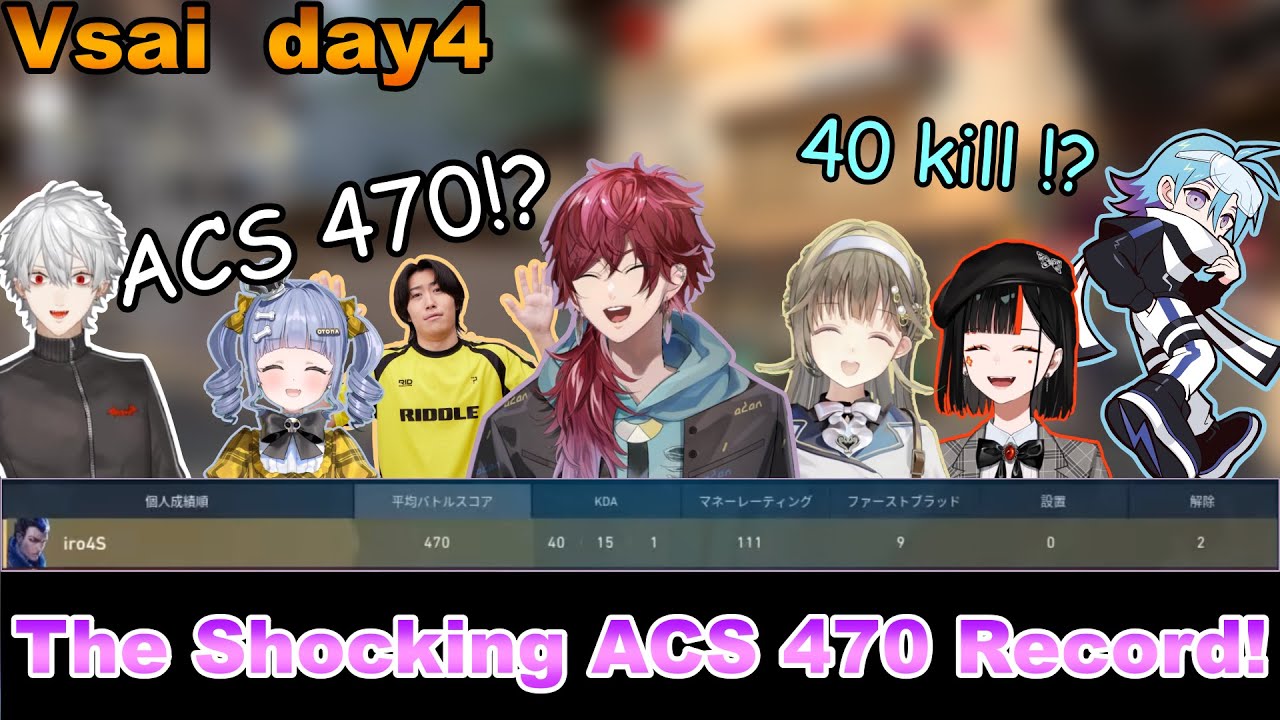 [Vspo/Nijisanji] Operation Lauren: шокирующий рекорд ACS 470! [Kuzuha/Lisa/Kuromu/Hanabi/Valorant]