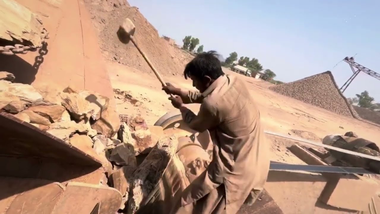 Blood, Sweat & Stone: How Rock Crusher Workers Push Through Everything!!!#dangerous