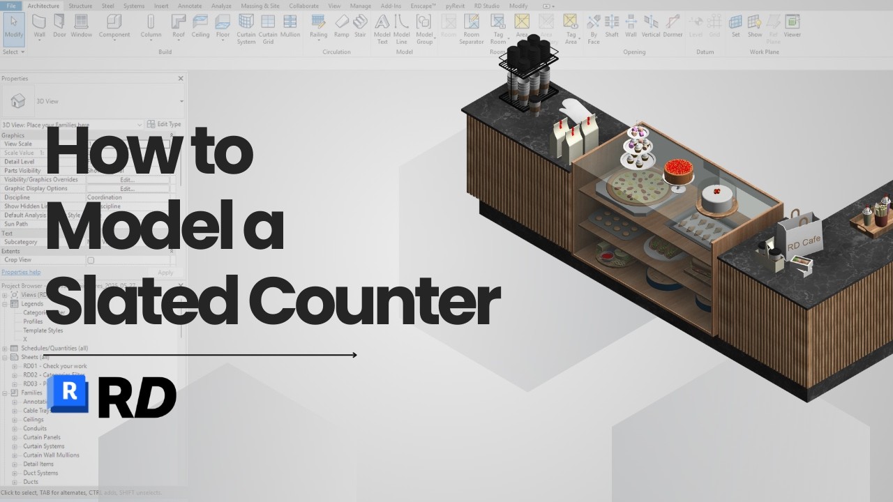 7 Ways to Model Slatted Counters in Revit