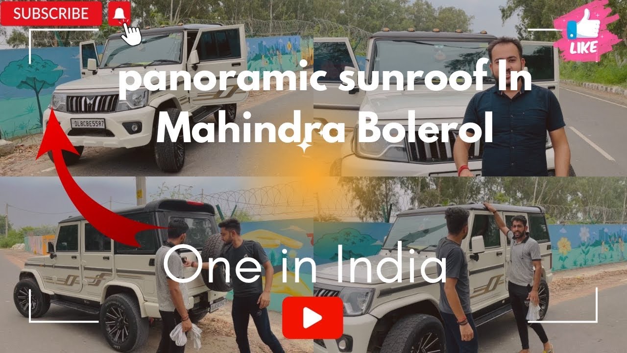 एसी MAFIA G-WAGON कभी नहीं देखी होगी 😱 Bolero Modified with Panoramic Sunroof 😱