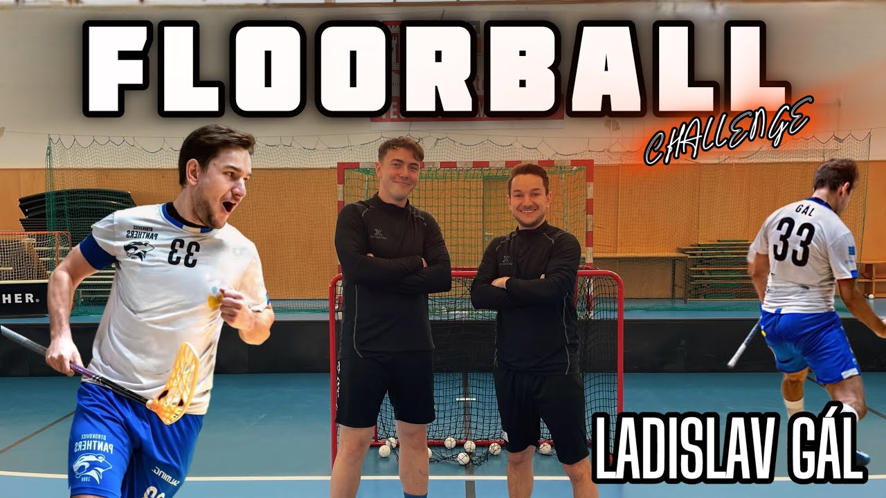 FLOORBALL CHALLENGE SE SLOVENSKOU LEGENDOU- LADISLAVEM GÁLEM💪 GÁL X BOMBARĎÁK