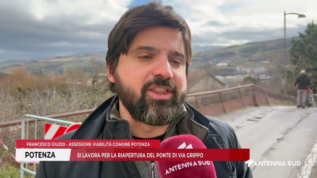 24 GENNAIO 2026   POTENZA    SI LAVORA PER LA RIAPERTURA DEL PONTE DI VIA GRIPPO