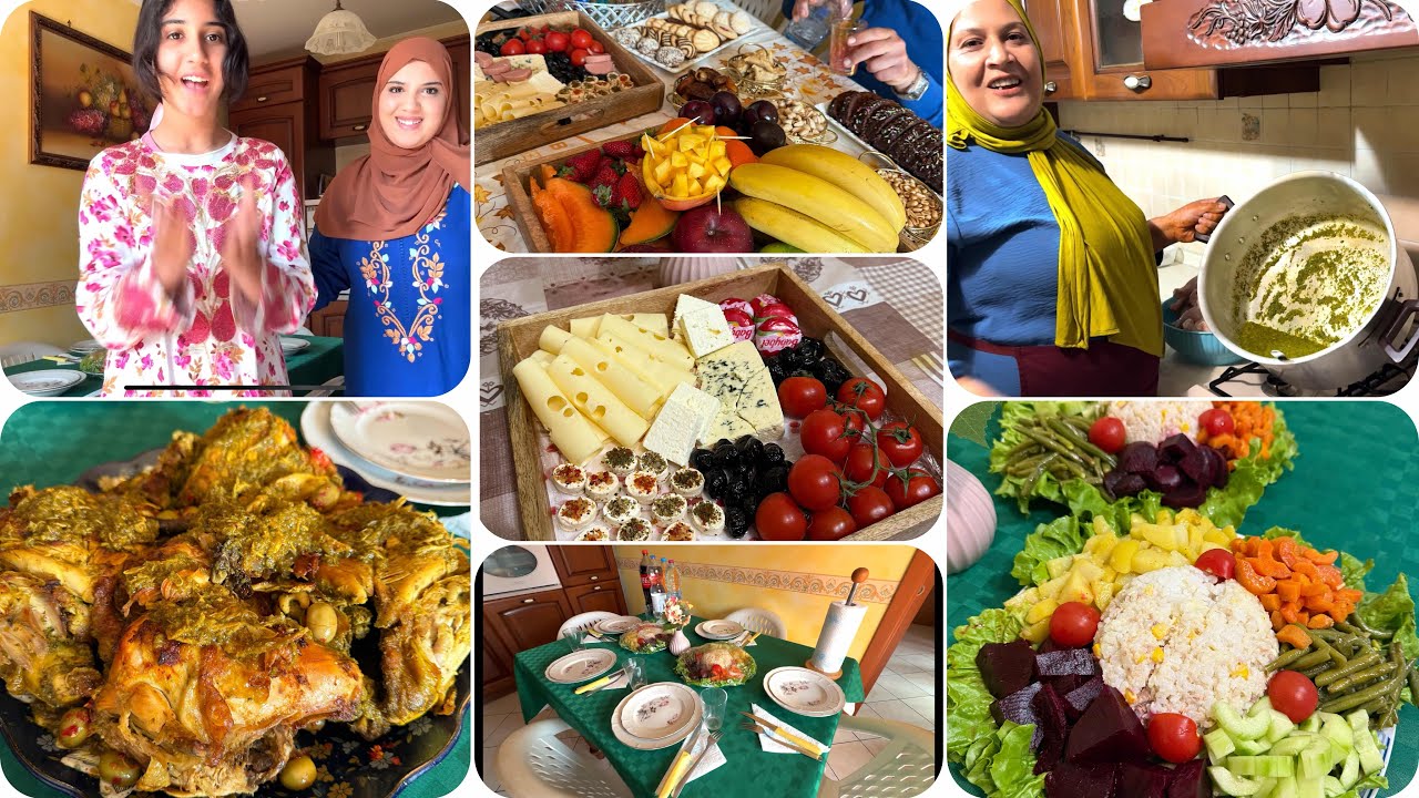 نهار كبير جاو عندنا ضياف عزاز من بلاد بعيدة😍كبرنا بيهم ووجدنا ليهم أطباق مغربية ❤️