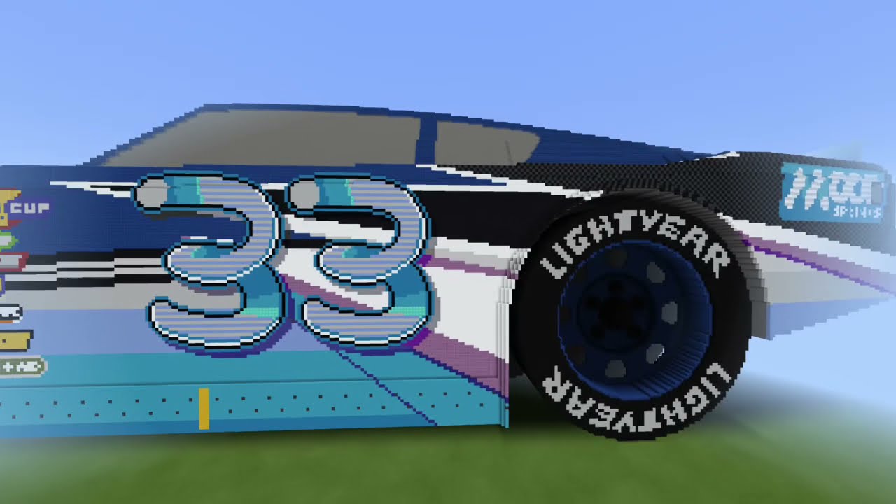 Minecraft Disney Pixar Cars Mega Build - Dud Throttleman (Mood Springs #33) Piston Cup Racer