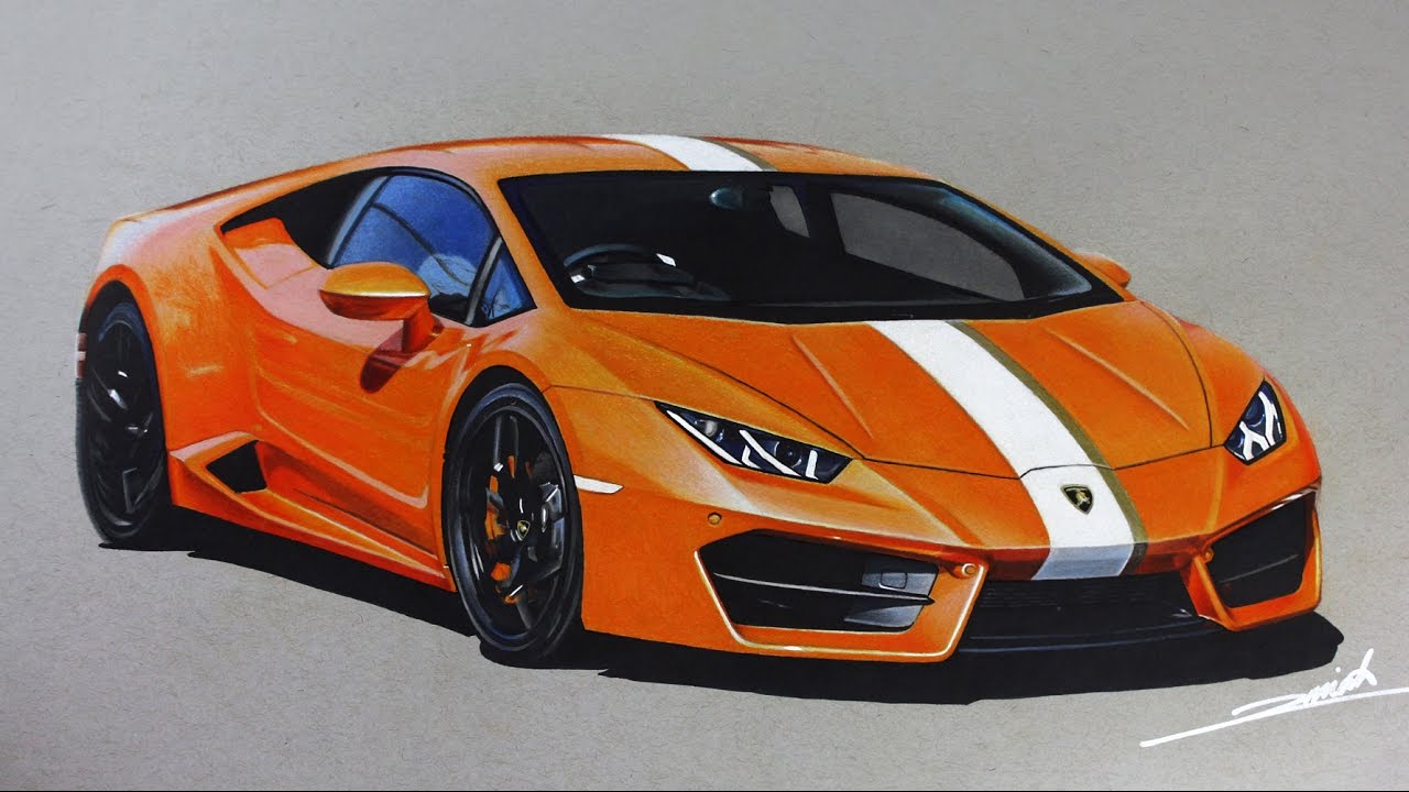 Lamborghini Huracan (Supercars of London) Drawing