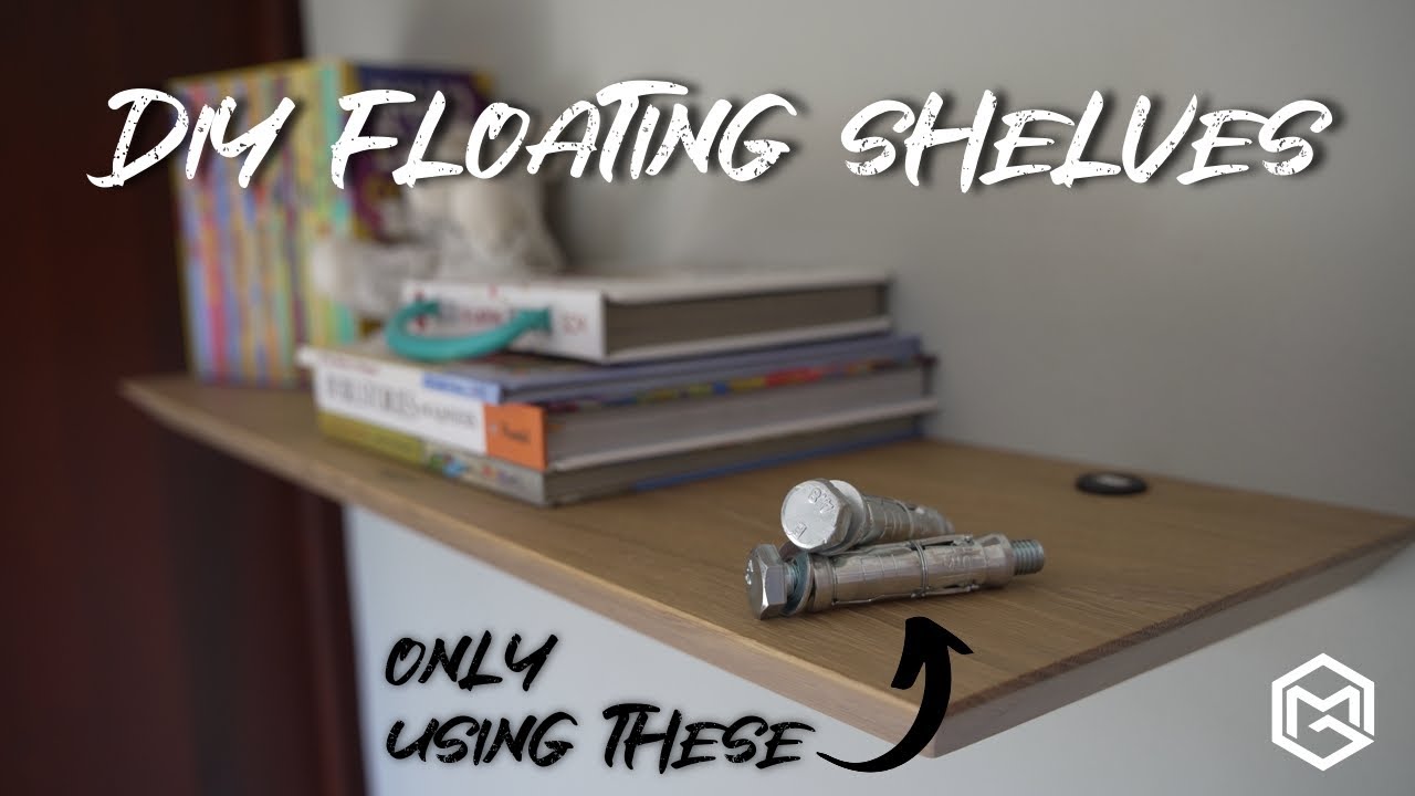 How to install DIY floating shelves on a brick wall