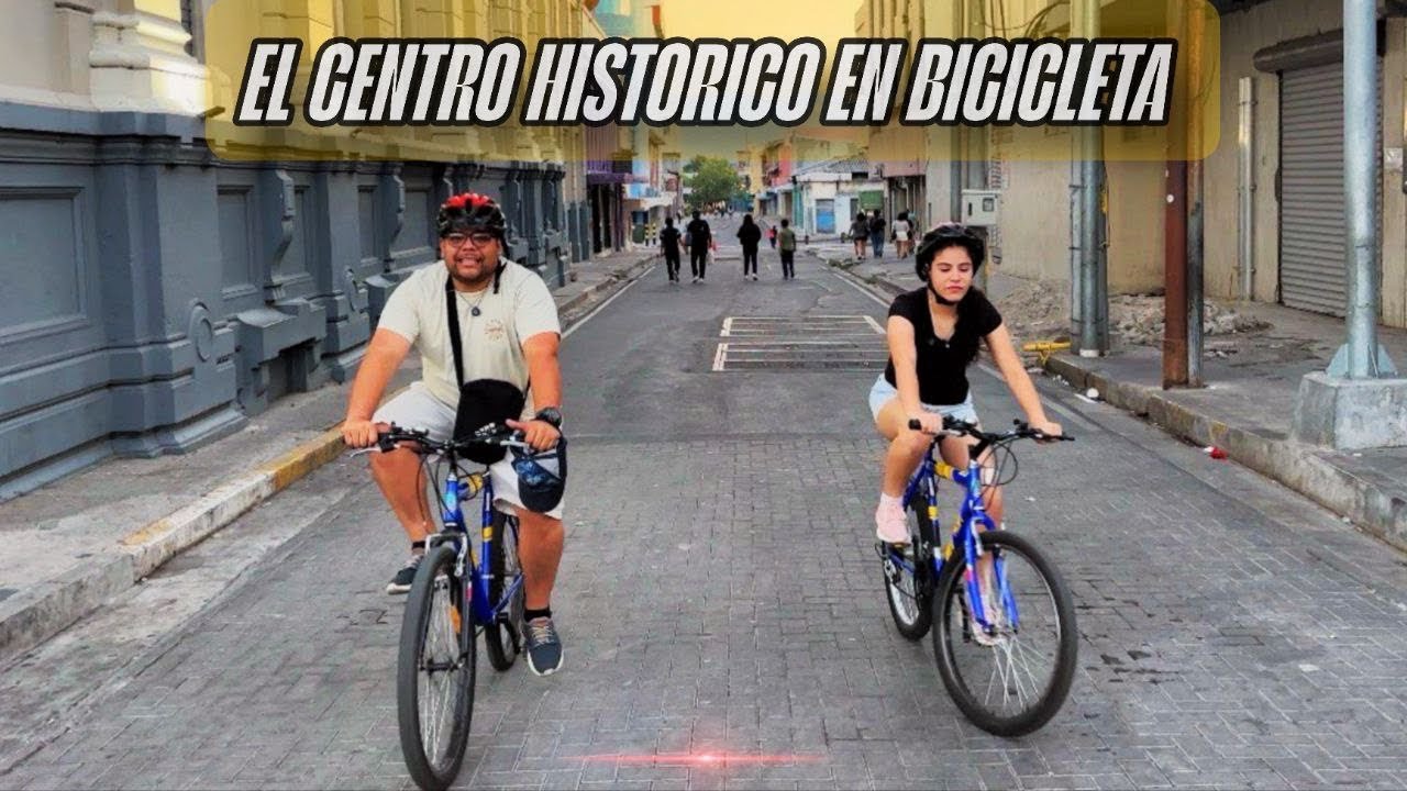 CENTRO HISTÓRICO de San Salvador en BICICLETAS  || muchas family 
