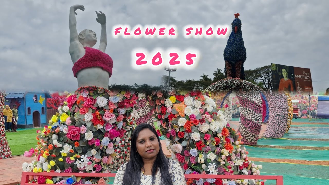 പൂക്കാലം വന്നൂ പൂക്കാലം 💐🌼🌸 | #flowershow #palakkad #minivlog | Oru vadakkan family 