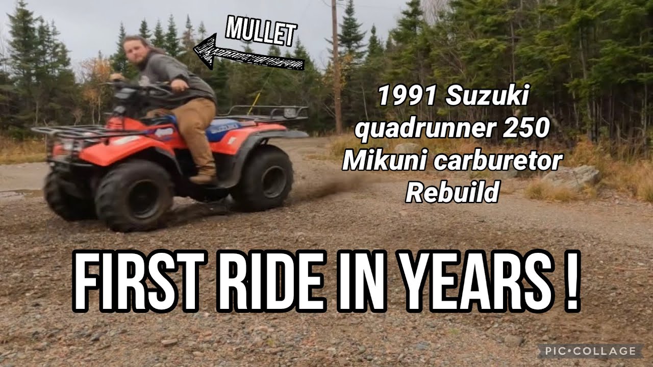 1991 Suzuki Quadrunner revival pt.2 | Carburetor rebuild and first ride