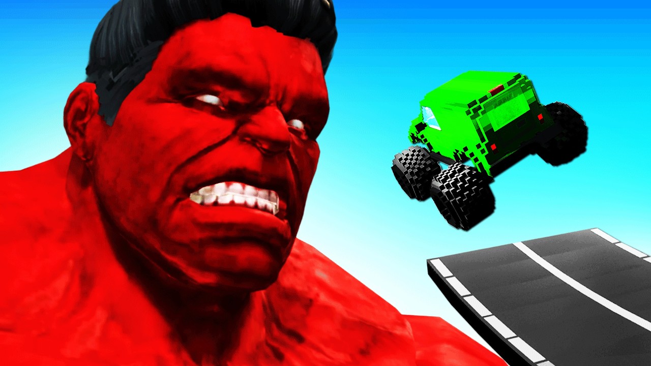 RED HULK vs CARS