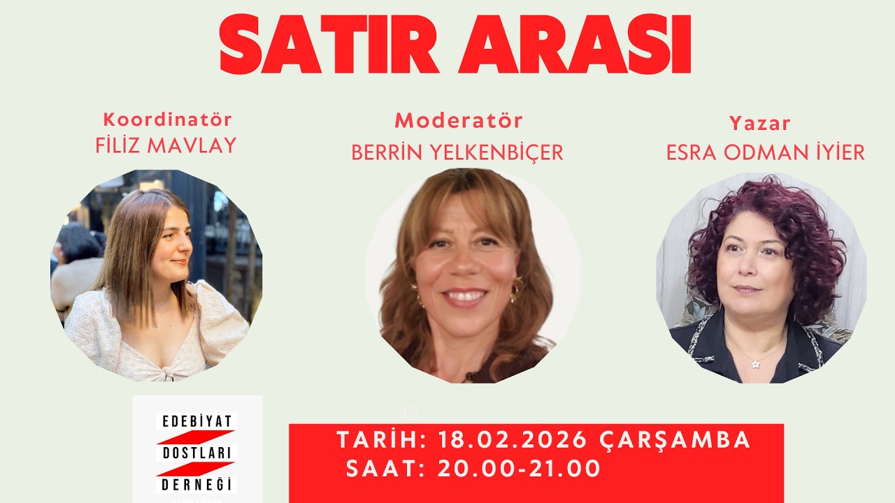 Edebiyat Dostları Derneği I Satır Arası | Esra Odman İyier