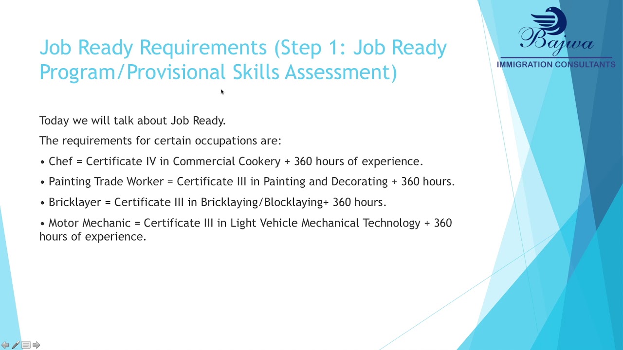 [ENGLISH] Job Ready, Skills Assessment, PR