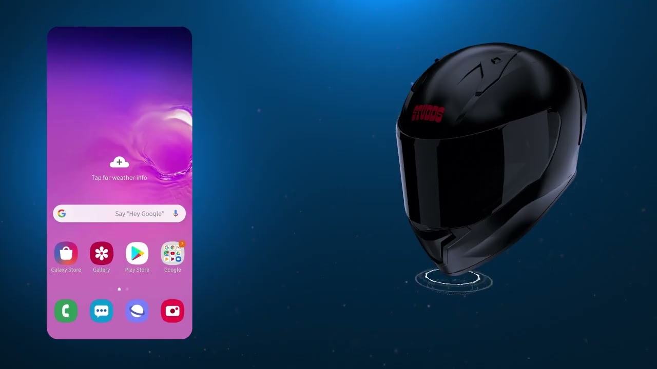 Studds Thunder CR Bluetooth Helmet