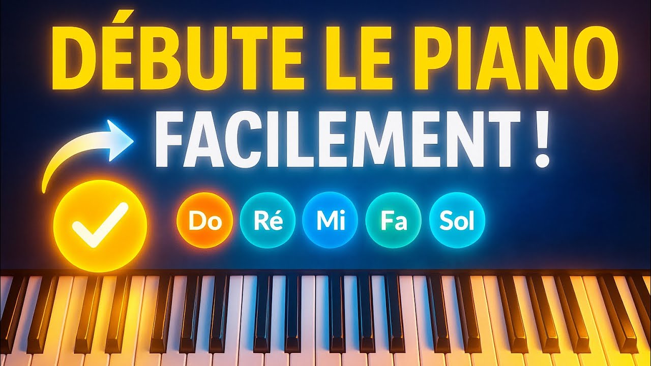 Débute le piano facilement : notes, gamme de Do, accords de base + exercices !