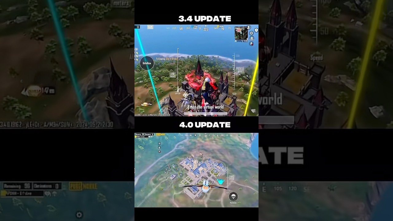3.4 VS 4.0 PUBG MOBILE Update WHICH ONE IS BEST🤯☠️#pubgmobile #pubg #bgmi #mobilegame #gaming