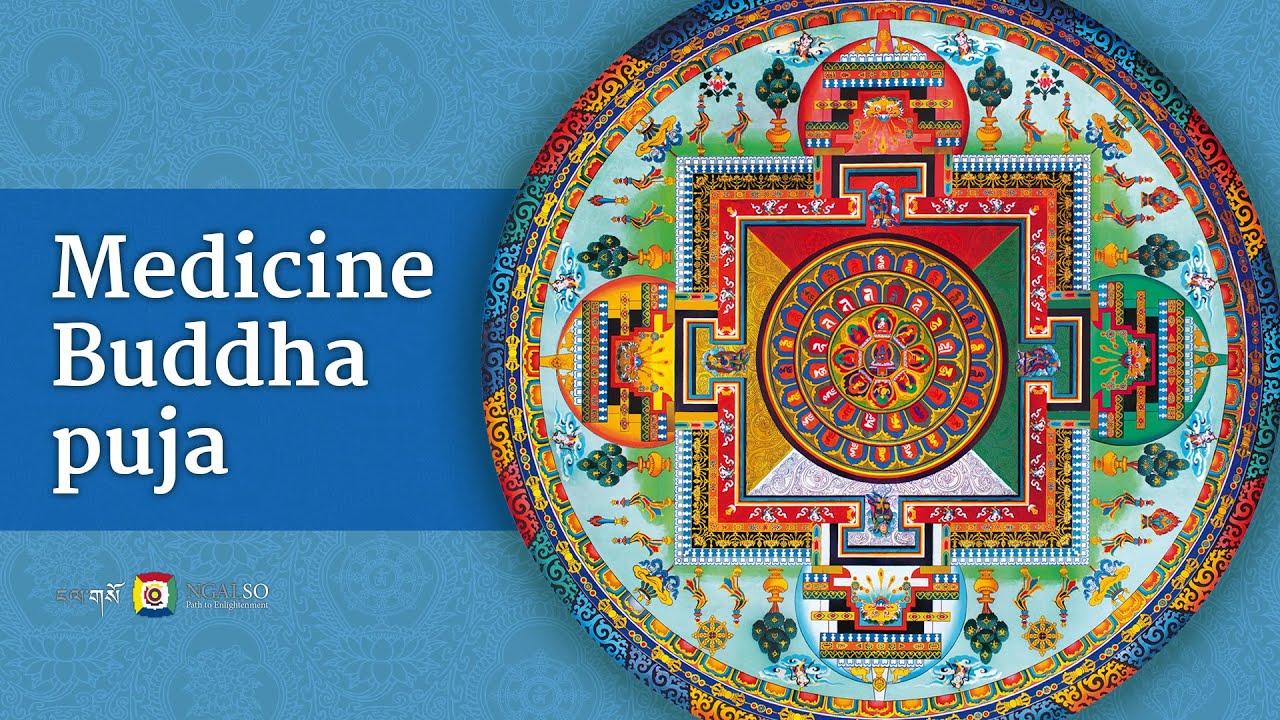 Puja Medicine Buddha - Ven residents Gheshes and Monks