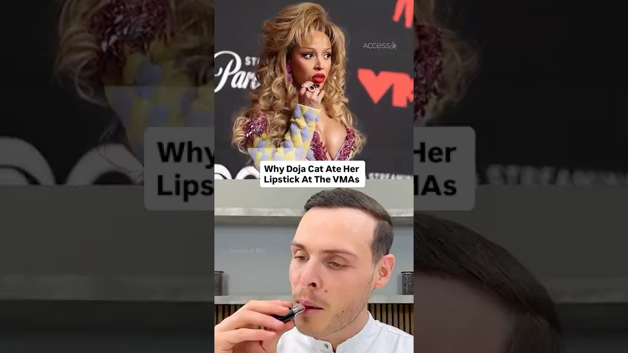 The Truth Behind Doja Cat Eating Her Lipstick At The VMAs