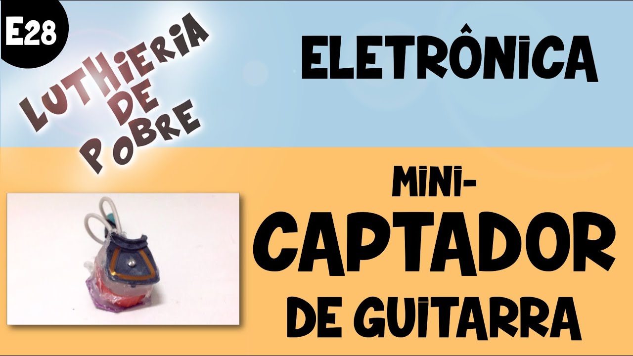 🔥 Mini captador de guitarra usando peças de HD de computador - Protótipo de Guitar Pickup (E28)
