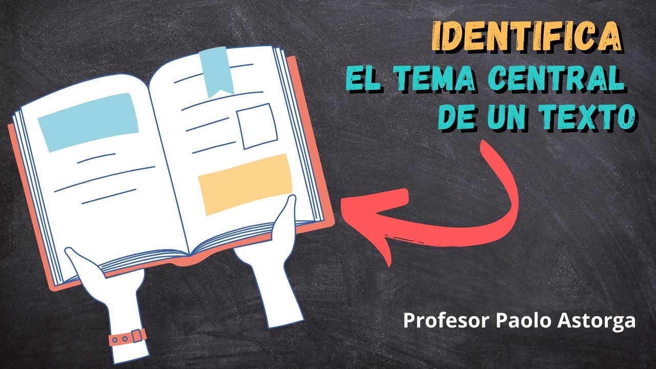Cómo identificar el TEMA CENTRAL de un texto paso a paso