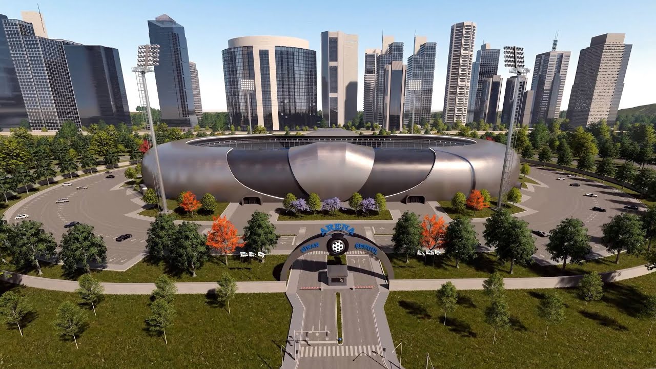 Stadium 3d Animation | Football Stadium Animation | Stadium Building Design
