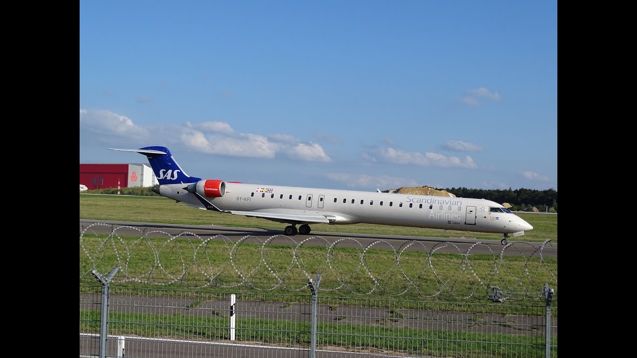 Landing KLM | Take Off LUXAIR B737 + SAS CRJ-900 | Luxembourg Findel Airport