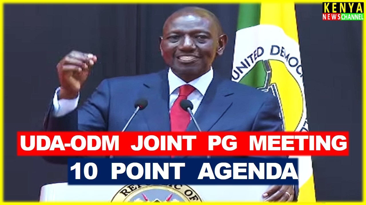 FULL SPEECH! Listen what Ruto said today at UDA ODM Joint PG on 10 Point Agenda with Oburu Odinga
