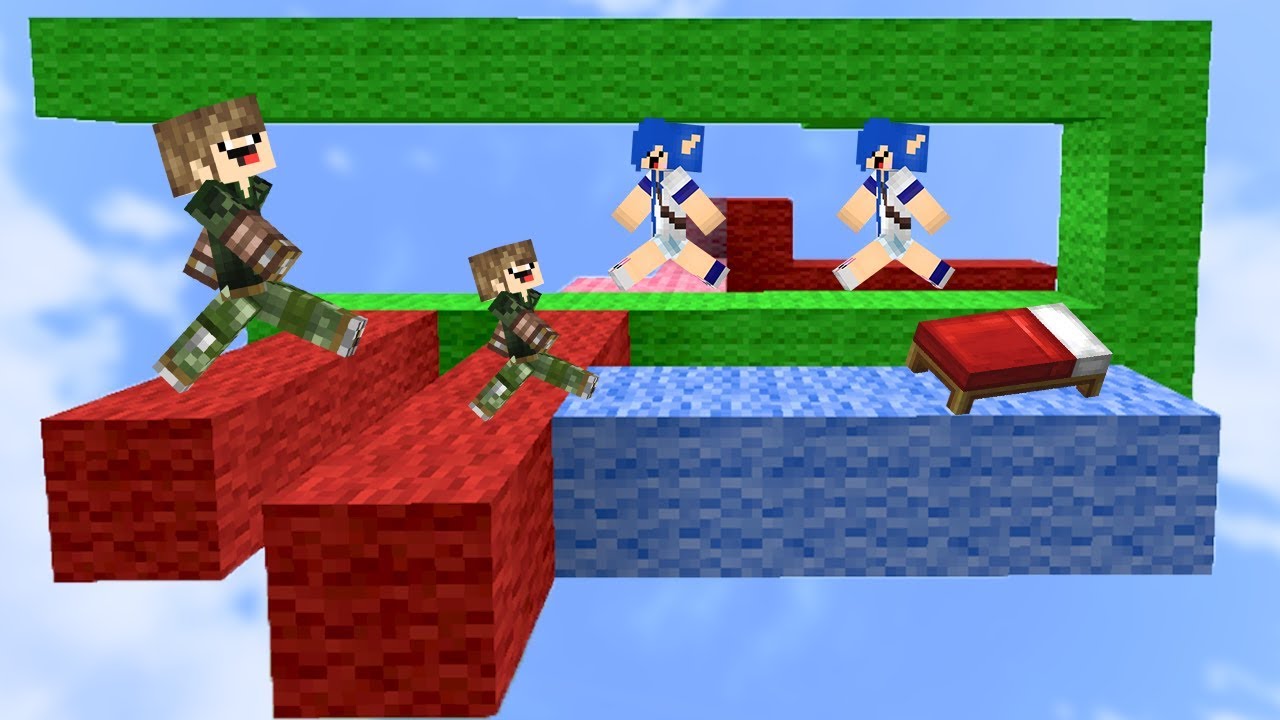 LABIRINTO DE BLOCOS NO BED WARS