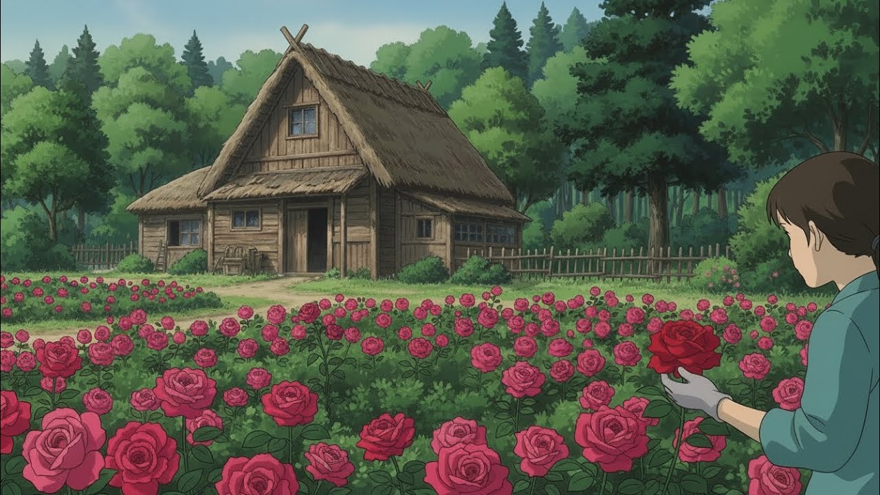 Ghibli cozy rose blossom🥀🌹