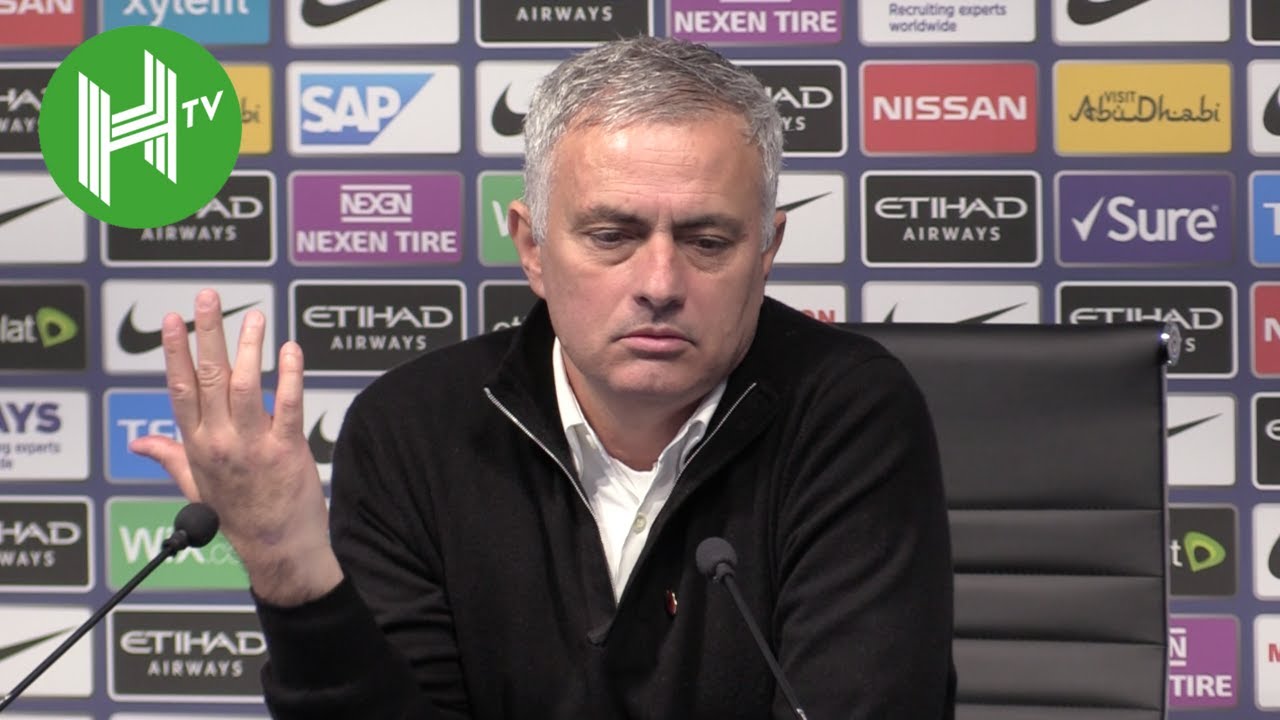 Man City 3-1 Man United | Jose Mourinho snaps at journalist who questions United's title chances