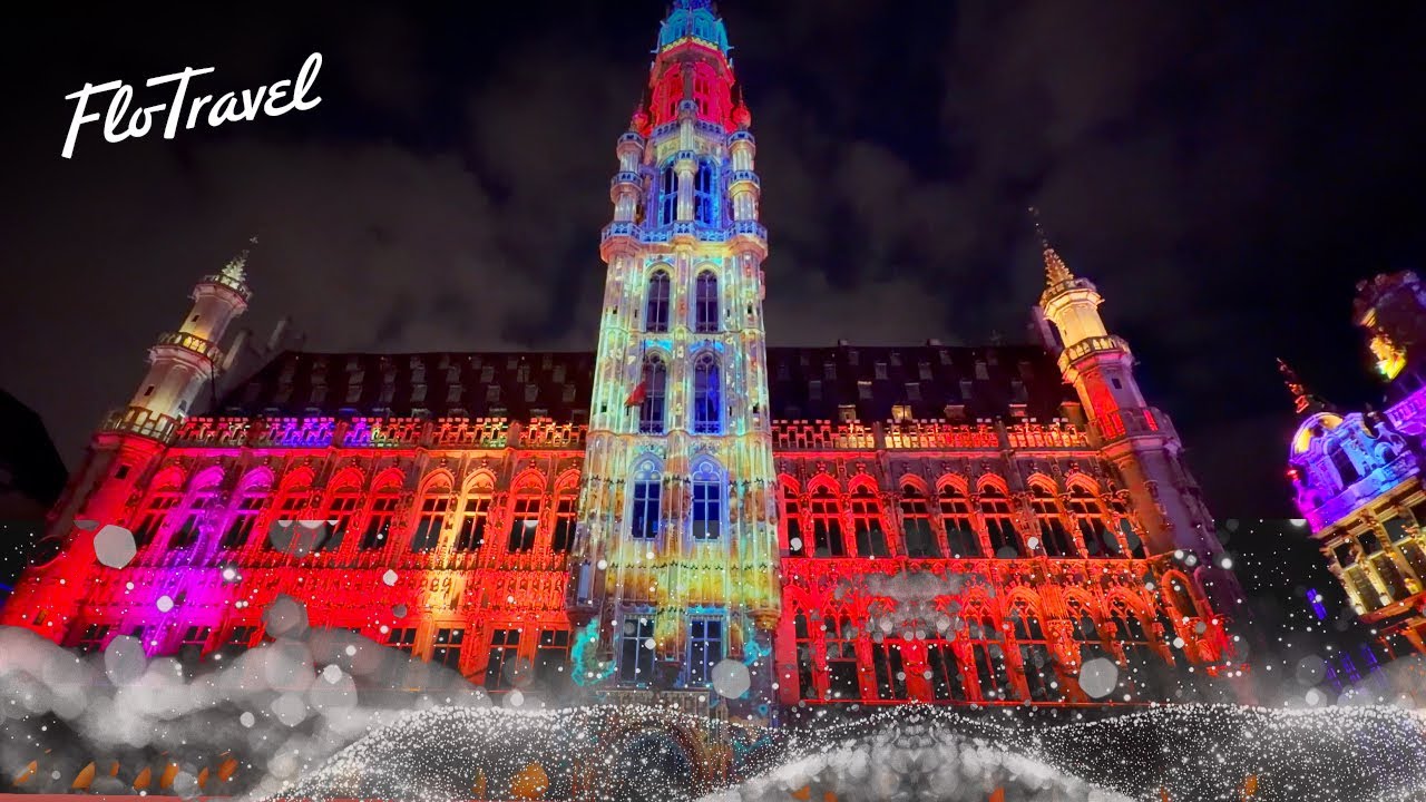 Magische lichtshow op de Grote Markt  | Winterpret Brussel