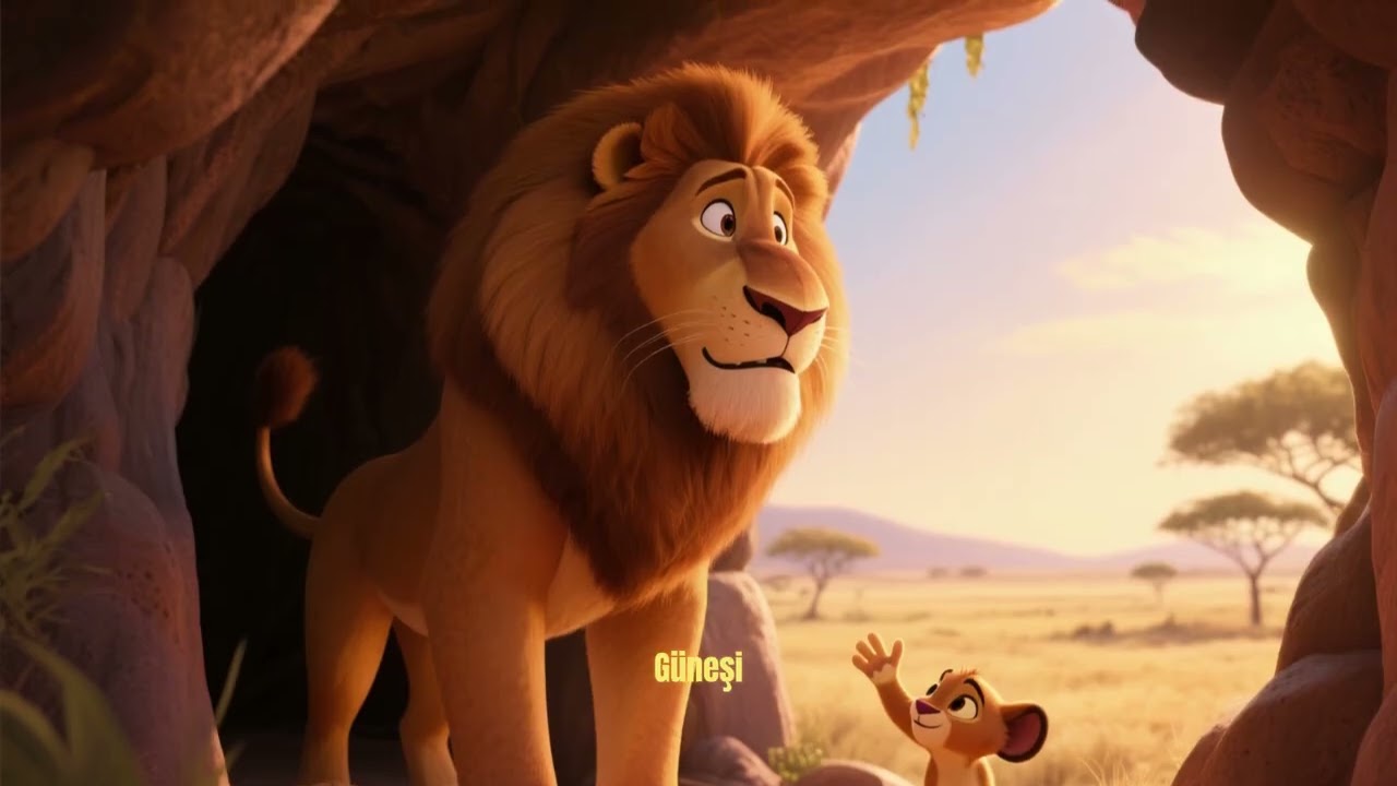 🦁 Aslan Baba ve Küçük Pençe’nin Sabah Macerası 🐾