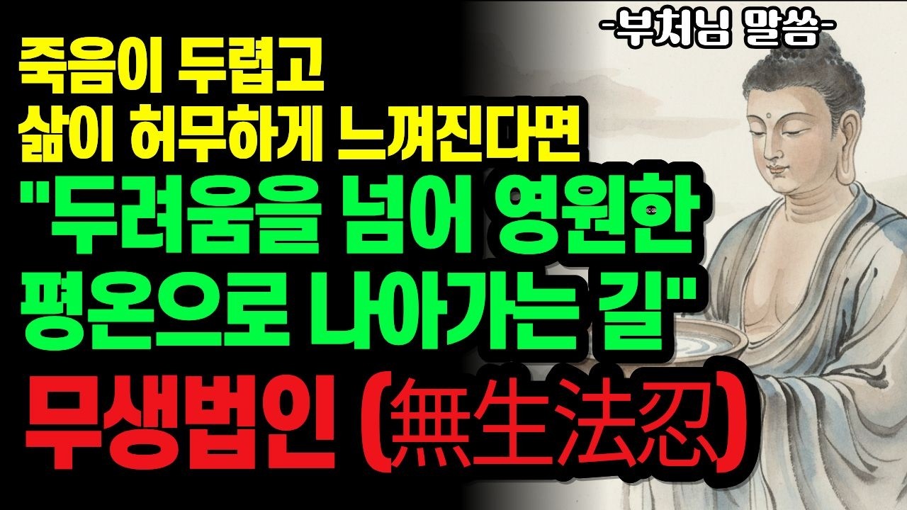 죽음이 두렵고 삶이 허무하게 느껴진다면 | 부처님의 약속: '무생법인(無生法忍)'