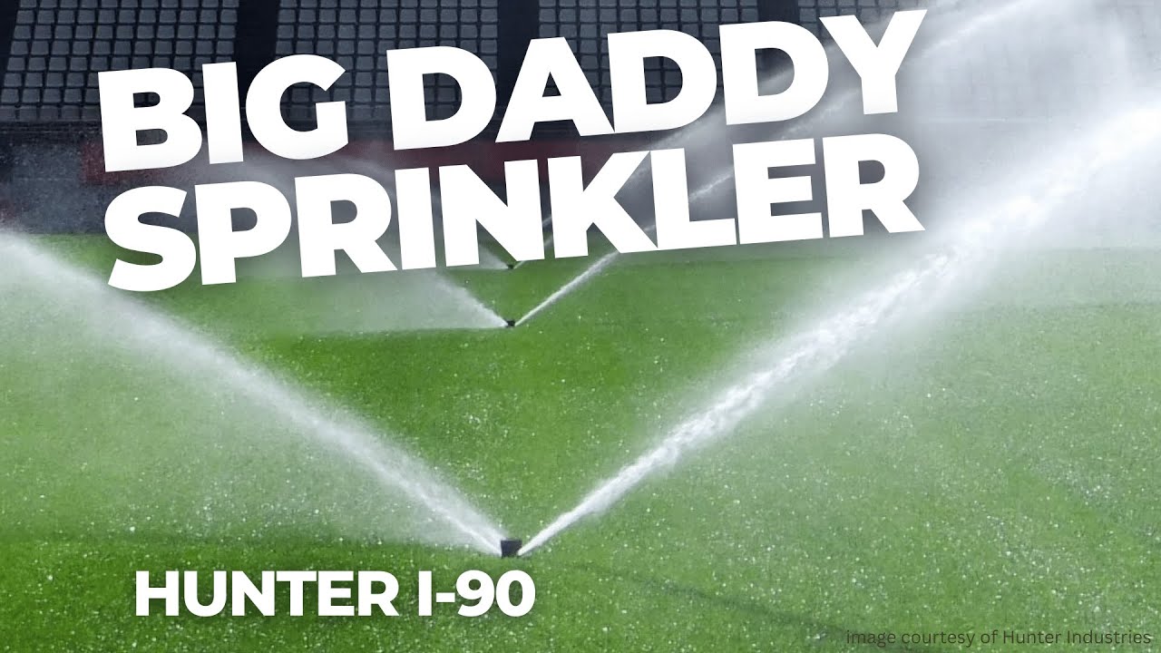 LEAKED! Andy Reveals A HUGE Long Distance Sprinkler, The Hunter I-90 Sprinkler Rotor