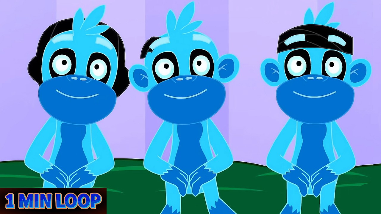 🐵 Five Little Monkeys Jumping on the Bed | 2 Minute LOOP Remix 🎶 Sound Variations | Nursery Rhyme