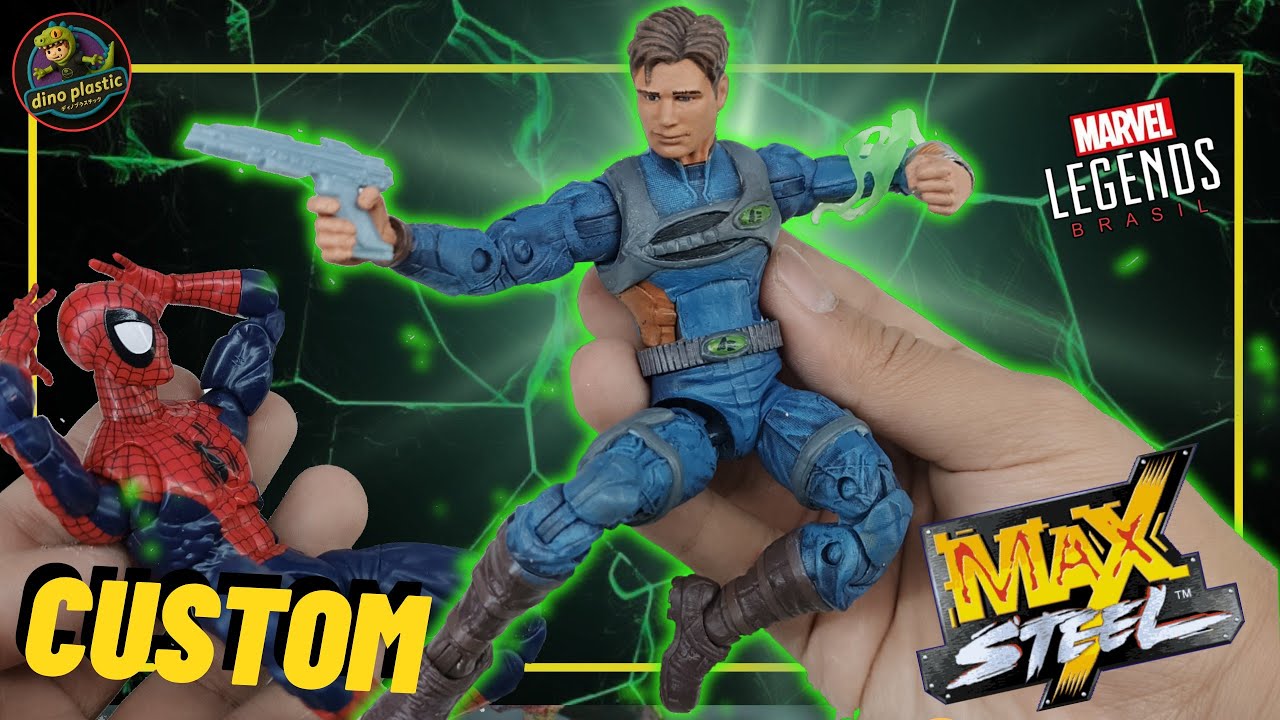 Custom max steel versión Marvel Legends!!!!!!#maxsteel 