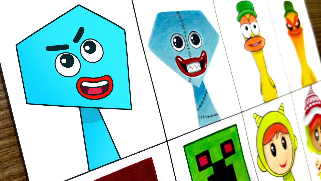 Drawing Incredibox Sprunki OC: Normal VS Horror / NEW My Sprunki OC Phase