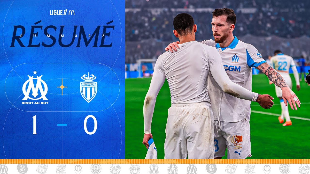 OM 1-0 Monaco | Le r&eacute;sum&eacute; de la victoire 🔥