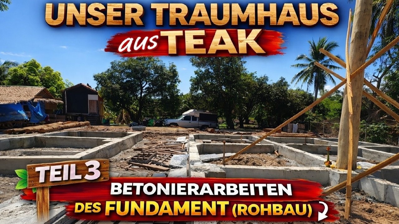 Wir bauen unser Traumhaus aus Teak Holz (TEIL3)