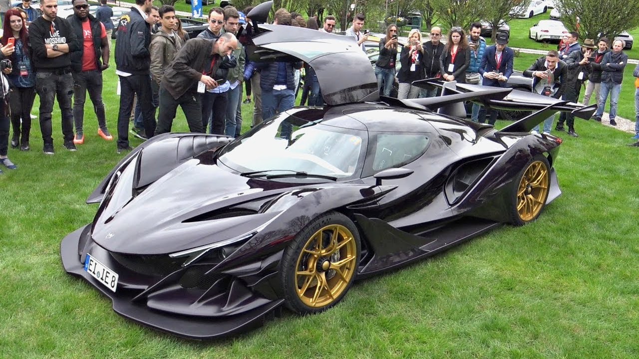Apollo IE Hypercar Arrives at Cars&Coffee Event and People Go CRAZY! - Feat. INSANELY LOUD REVS!