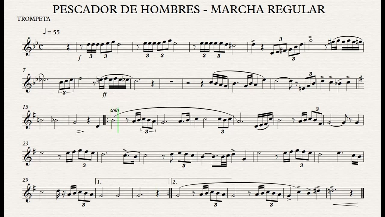 pescador de hombres _ marcha regular trompeta