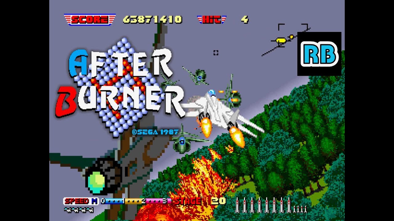 1987 [60fps] After Burner II High-speed Nomiss ALL